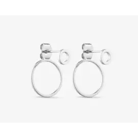 FORSØLVET MESSING ELLEN ØRERINGE - By Grundled