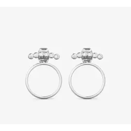 SØLV ROSE ØRERINGE - By Grundled