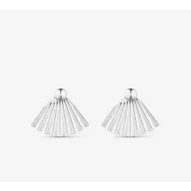 SØLV LUNA ØRERINGE - By Grundled