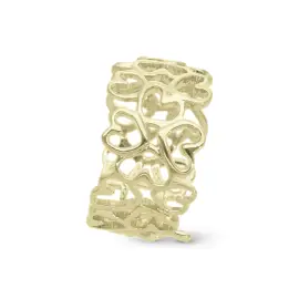 FORGYLDT HEART IN HEART RING - Valentinsdag