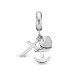 SØLV FAITH HOPE AND LOVE CHARM - Charms