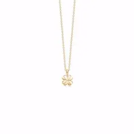 FORGYLDT FIRKLØVER HALSKÆDE - Halskæde