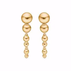 FORGYLDTE SOPHIA KUGLE ØRERINGE - Øreringe