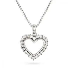 SØLV HJERTE HALSKÆDE - Arne Nordlie