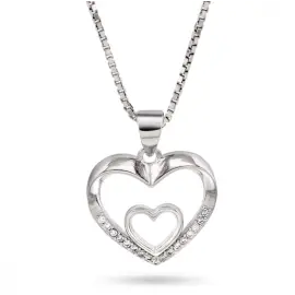 SØLV HJERTE HALSKÆDE - Arne Nordlie