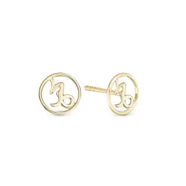 FORGYLDTE STJERNETEGN ØRESTIKKER "STENBUK" - Øreringe