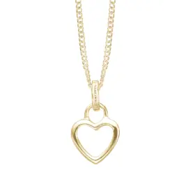 FORGYLDT HJERTE HALSKÆDE - Valentinsdag