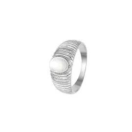 SØLV RING MED PERLEMOR - 