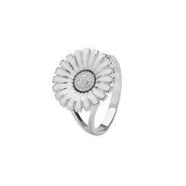 SØLV MARGUERIT RING - 