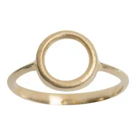 FORGYLDT CIRKEL RING FRA NORDAHL - Sølv