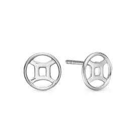 SØLV STJERNETEGN ØRESTIKKER "TVILLING" - Sølv øreringe