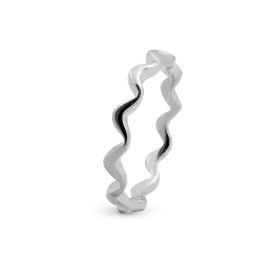 SØLV WAVE RING - 