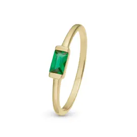 FORYLDT RING MED GRØN ZIRKON - Ringe