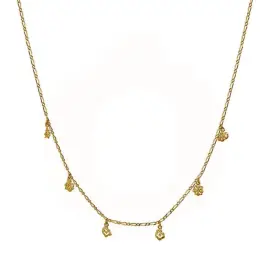 FORGYLDT MAANESTEN HALSKÆDE - Forgyldt halskæde