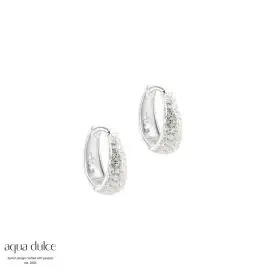 SØLV DARLING EMMA SMALL ØRERINGE - Aqua Dulce