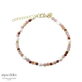 FORGYLDT PEACHY ARMBÅND - Aqua Dulce