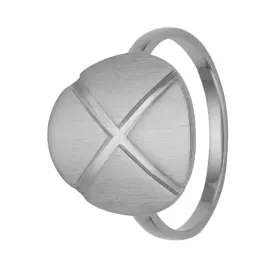 SØLV RING MED KRYDSDESIGN - 