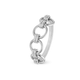 SØLV LINKS RING - 
