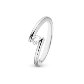 SØLV SUPERNOVA RING MED TOPAS - 