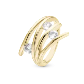 FORGYLDT BALANCE LOVE RING - Ringe
