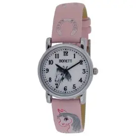 PIGE UR MED HEST - Børneure