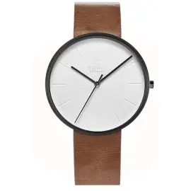 OBAKU HERREUR MED BRUN LÆDERREM - Obaku