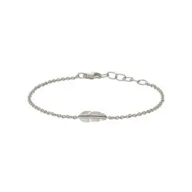 SØLV FJER MINI ARMBÅND - Børnesmykker
