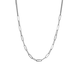 SØLV JOINED TOGETHER HALSKÆDE - Halskæde
