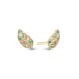 FORGYLDT PEACOCK ØRESTIKKER - Øreringe