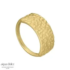 AQUA DULCE RUFFLE RING - Aqua Dulce