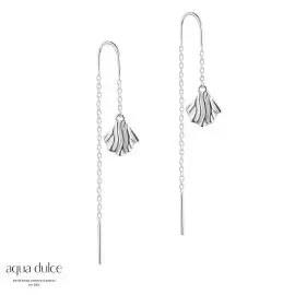 SØLV HULDA ØRERINGE - 