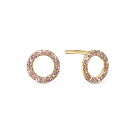 PINK CIRCLE ØRESTIKKER - Øreringe