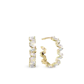 FORGYLDTE TWIST AND SHINE ØRERINGE - Øreringe