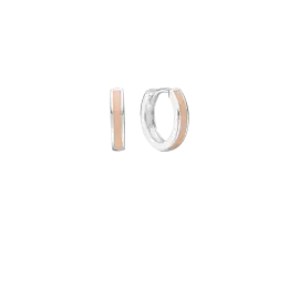 SØLV CREOL MED ROSA EMALJE - Børnesmykker