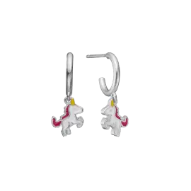 SØLV CREOL MED ENHJØRNING - Børnesmykker