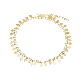 FORGYLDT ANKELKÆDE - Ankelkæde