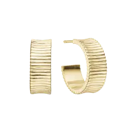 FORGYLDT RILLET CREOL - Øreringe