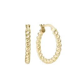 FORGYLDTE SNOET CREOLER - Øreringe