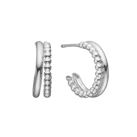 SØLV DOBBELT CREOL - 