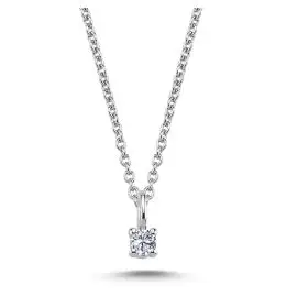 14KT HVIDGULD VEDHÆNG MED BRILLIANT - Vedhæng