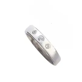 SØLV RING MED ZIRKON - Sølv