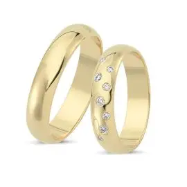 Vielsesringe i 14 karat - Guld