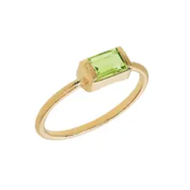 FORGYLDT SQUARE RING MED PERIODT - 